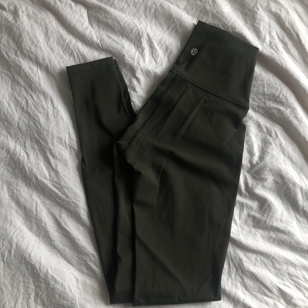 Lululemon Wunder Under Leggings Luxtreme Olive
